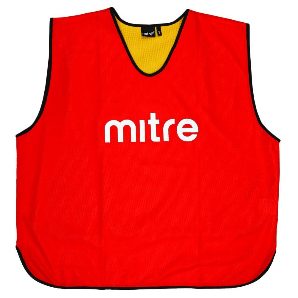 Product Image 1 - MITRE PRO SMALL MENS REVERSIBLE TRAINING BIB (RED/YELLOW)