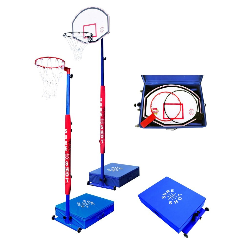Product Image 1 - SURE SHOT COMPACT HOOPS COMBI BASKETBALL/NETBALL UNIT