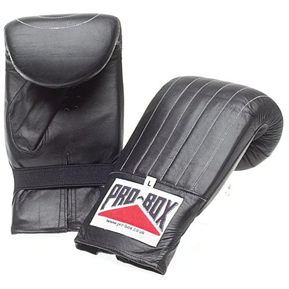 Product Image 1 - PRO-BOX LEATHER CLUB PUNCHBAG MITTS - BLACK