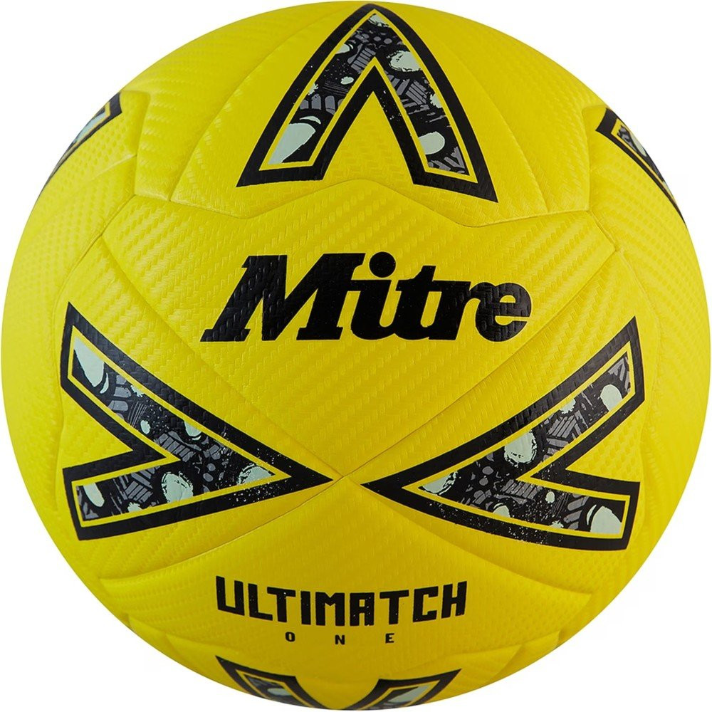 Product Image 1 - MITRE ULTIMATCH ONE FOOTBALL - YELLOW (Size 5)