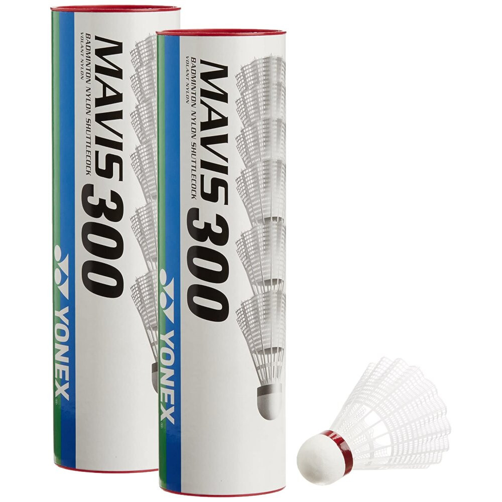 Product Image 1 - YONEX MAVIS 300 SHUTTLECOCKS - WHITE SKIRT (RED)