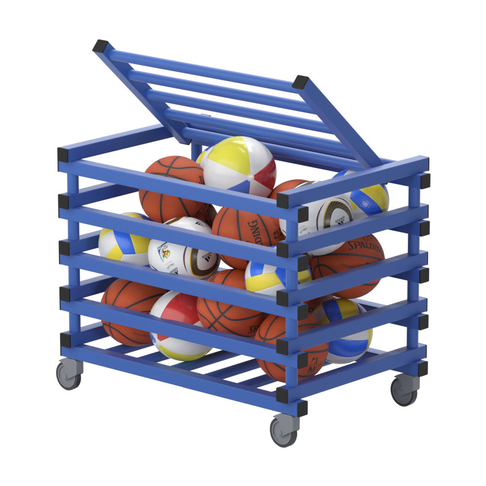Product Image 2 - VENDIPLAS MOBILE LID TOP STORAGE CAGE - BLUE (SMALL)