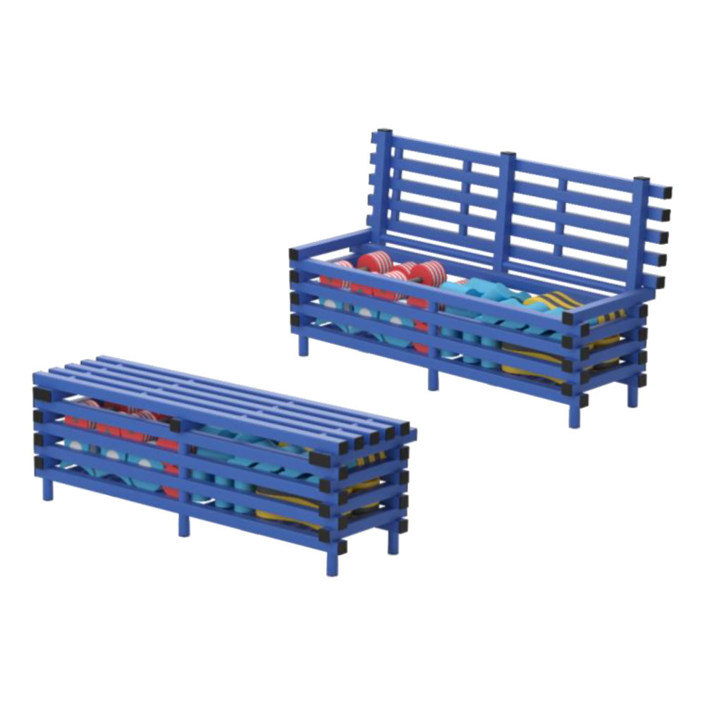 Product Image 1 - VENDIPLAS STORAGE BENCH SEAT - BLUE (1.5m)