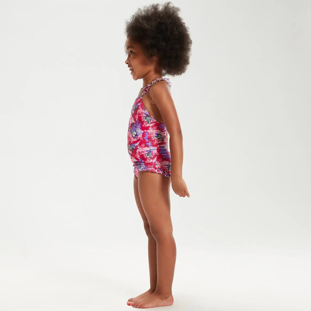 Product Image 3 - SPEEDO TOTS ECO ENDURAFLEX FRILL THIN STRAP SWIMSUIT - PINK CHARACTER PRNT