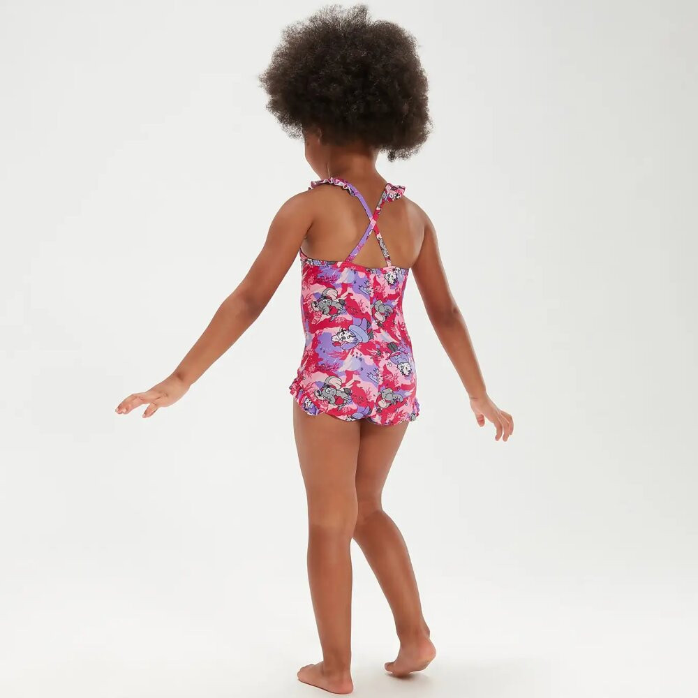 Product Image 4 - SPEEDO TOTS ECO ENDURAFLEX FRILL THIN STRAP SWIMSUIT - PINK CHARACTER PRNT