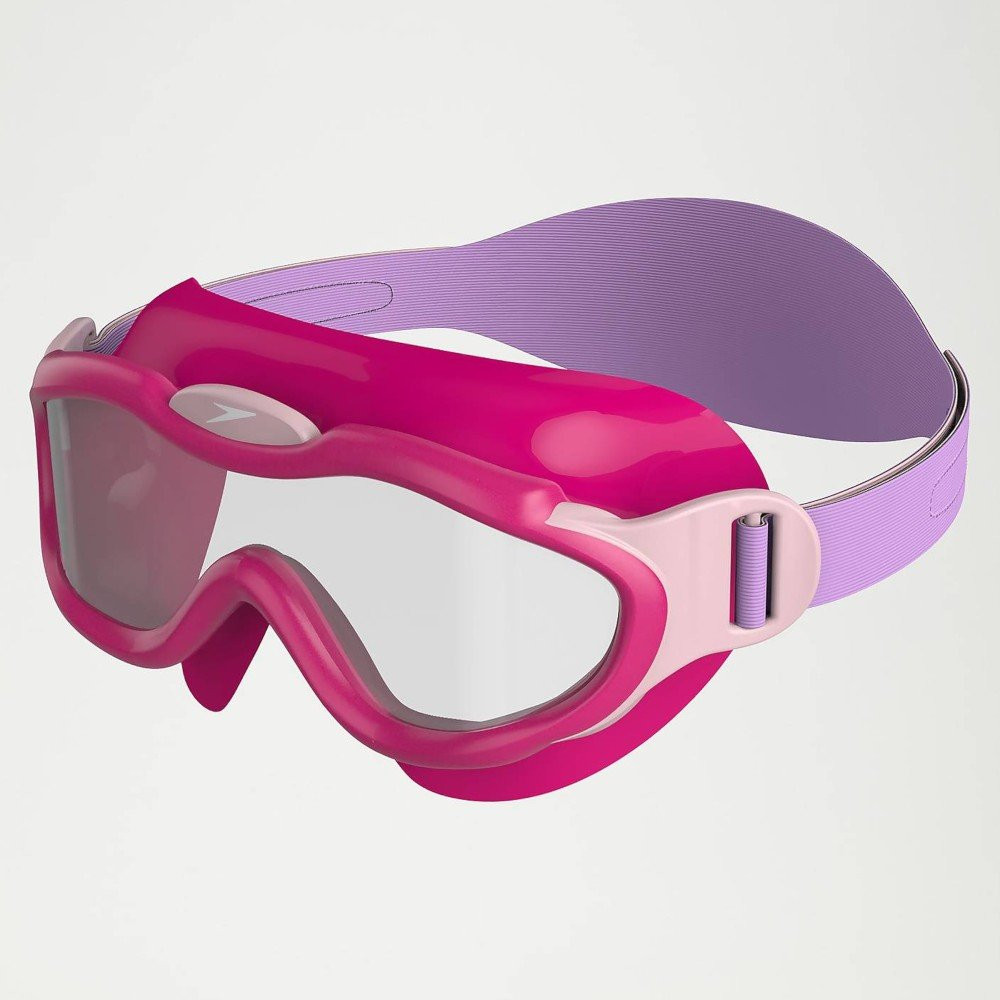 Product Image 1 - SPEEDO SEA SQUAD MASK - PINK / CLEAR LENS
