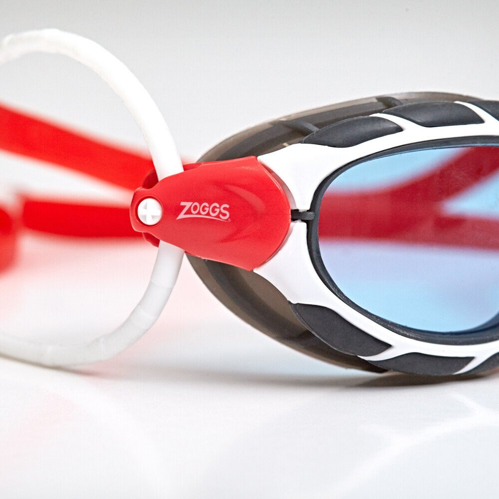 Product Image 2 - ZOGGS PREDATOR GOGGLES - WHITE/RED/BLUE LENS