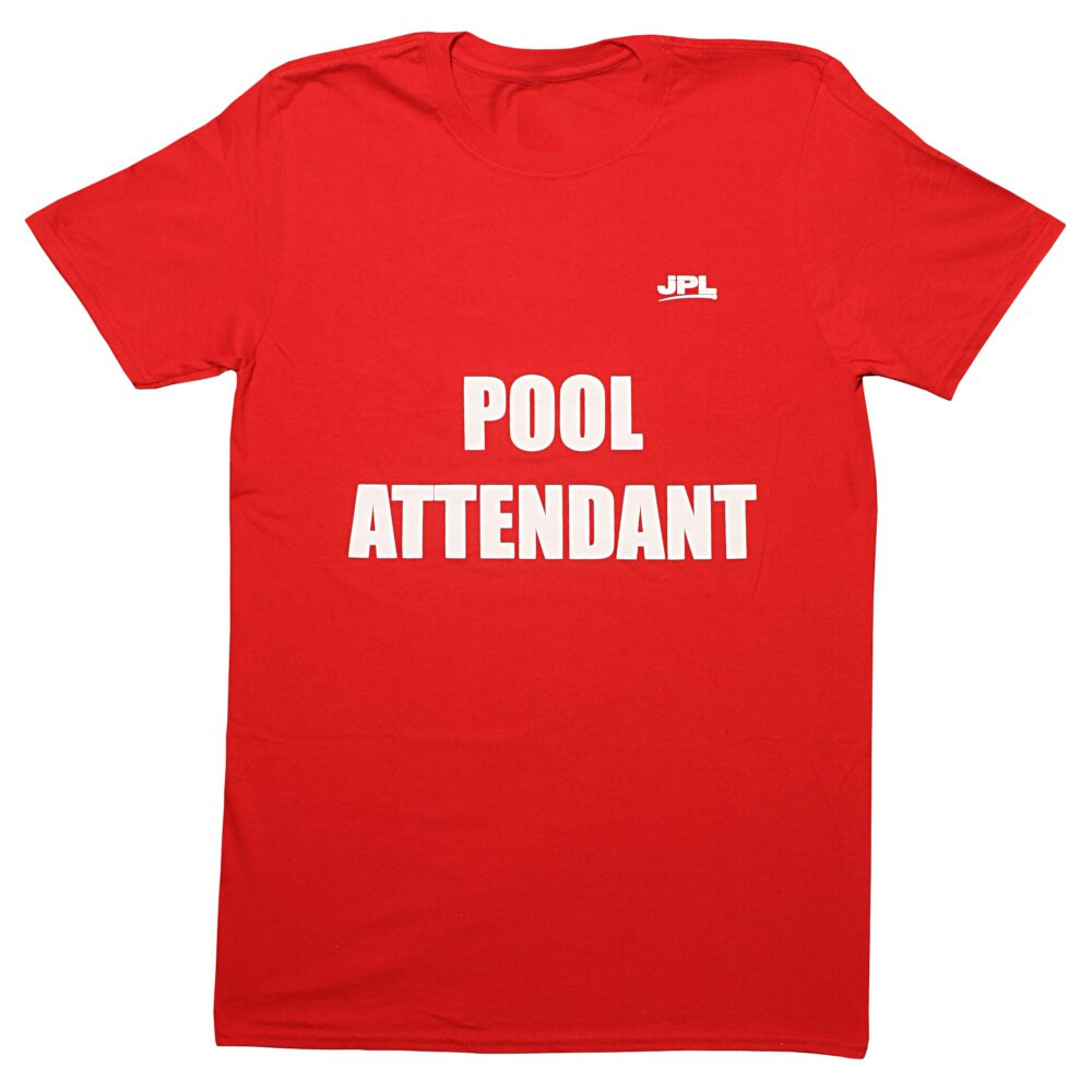 Product Image 1 - JPL POOL ATTENDANT T-SHIRT - POLYESTER/COTTON (SMALL)