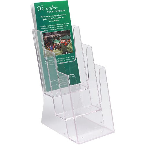 Product Image 1 - FREE STANDING 3-TIER LEAFLET DISPENSER (⅓ A4)