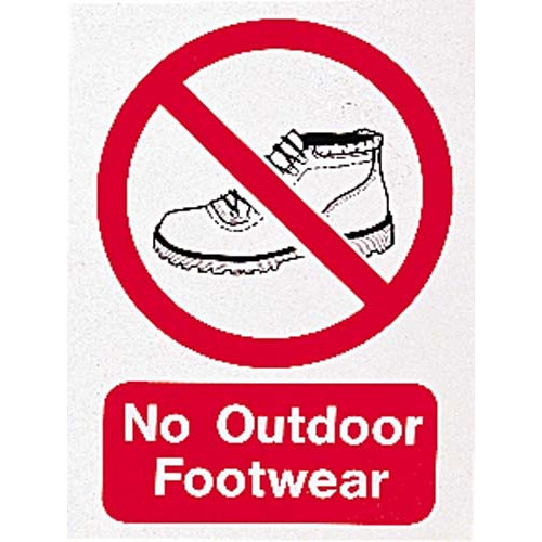 Product Image 1 - NO OUTDOOR FOOTWEAR SIGN
