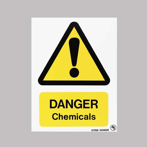 Product Image 1 - DANGER CHEMICALS  SIGN