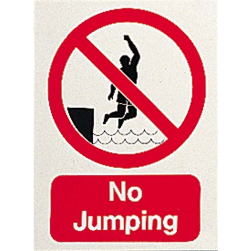 NO JUMPING SIGN - Signs / Displays / Posters - J. P. Lennard Ltd