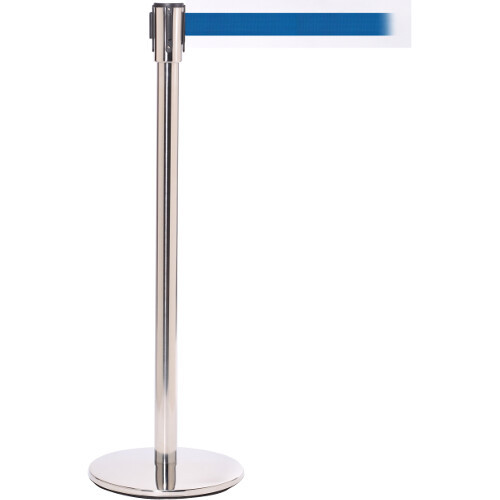 Product Image 1 - RETRACTABLE BELT BARRIER  - POST & BASE (STAINLESS STEEL)