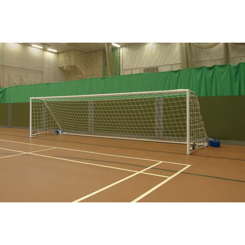Product Image 1 - FIVE-A-SIDE WHEELAWAY FOOTBALL GOAL POSTS - STEEL FOLDING (3.6m x 1.2m)