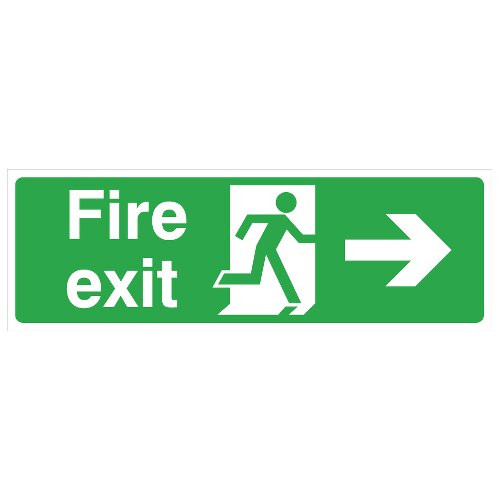 Product Image 1 - FIRE EXIT SIGN - RIGHT (450 x 150mm)