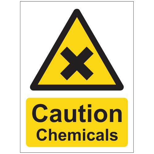 Product Image 1 - CAUTION CHEMICALS SIGN (150 x 200mm)