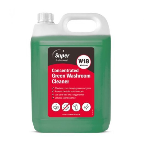 Product Image 1 - MIRIUS SUPER PROFESSIONAL W18 CONCENTRATED WASHROOM CLEANER (5L)