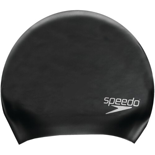 SPEEDO LONG HAIR MOULDED SILICONE SWIM CAPS - BLACK - Caps / Hats - J. P.  Lennard Ltd