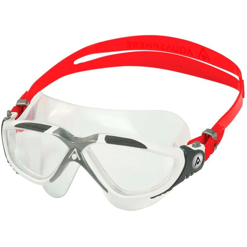 Product Image 1 - AQUA SPHERE VISTA GOGGLES - WHITE / RED / CLEAR LENS