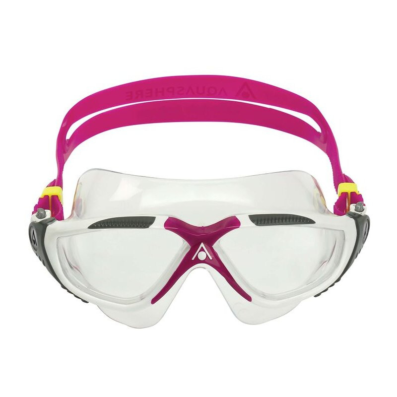 Product Image 1 - AQUA SPHERE VISTA GOGGLES - WHITE / PINK / CLEAR LENS