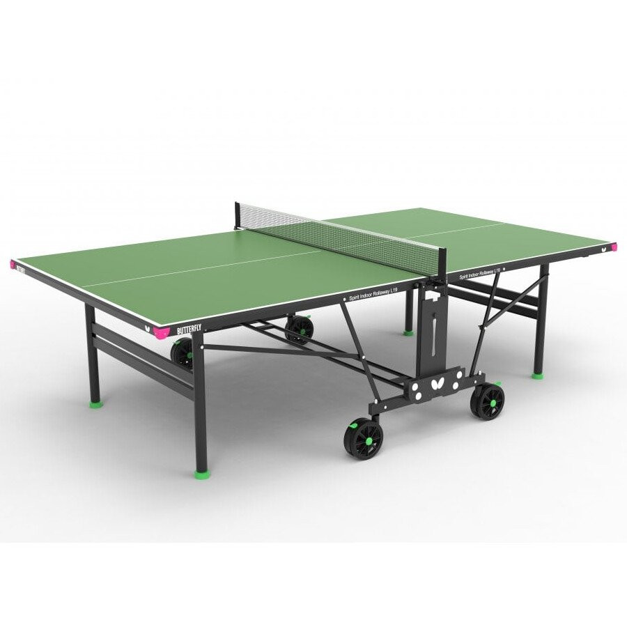 Product Image 1 - BUTTERFLY SPIRIT L19 ROLLAWAY INDOOR TABLE TENNIS TABLE - GREEN (19mm)