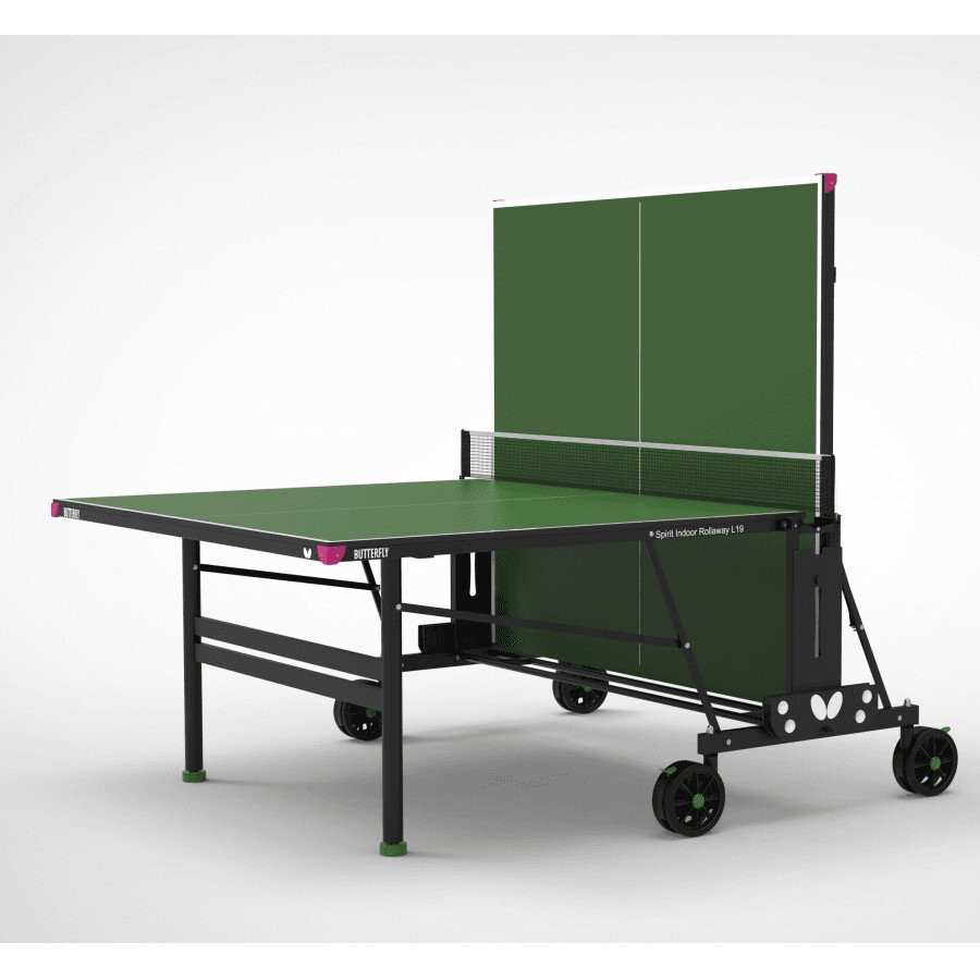 Product Image 2 - BUTTERFLY SPIRIT L19 ROLLAWAY INDOOR TABLE TENNIS TABLE - GREEN (19mm)