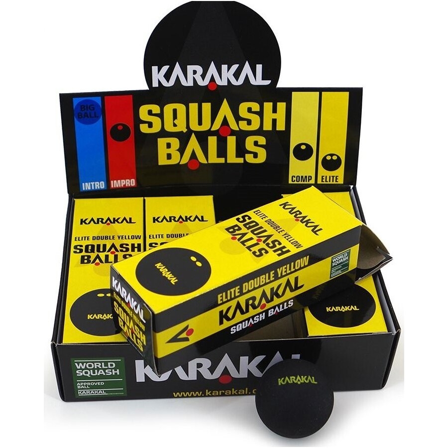 Product Image 1 - KARAKAL SQUASH BALLS - DOUBLE YELLOW DOT