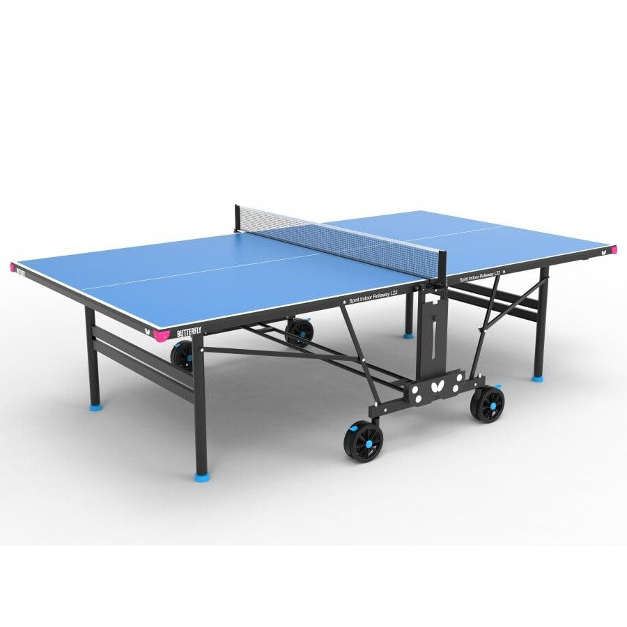 Product Image 1 - BUTTERFLY SPIRIT L22 ROLLAWAY INDOOR TABLE TENNIS TABLE - BLUE (22mm)
