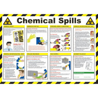ACTION FOR CHEMICAL SPILLS POSTER