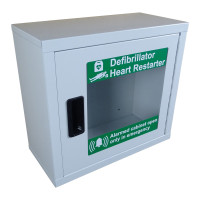 UNIVERSAL AED DEFIBRILLATOR CABINET WITH ALARM