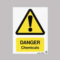 DANGER CHEMICALS  SIGN