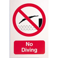 NO DIVING SIGN - LARGE
