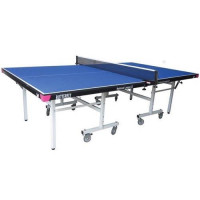 BUTTERFLY NATIONAL LEAGUE ROLLAWAY INDOOR TABLE TENNIS TABLE - BLUE (25mm)