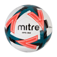 MITRE IMPEL MAX FOOTBALL - WHITE / BLACK / GREEN / ORANGE (SIZE 4)