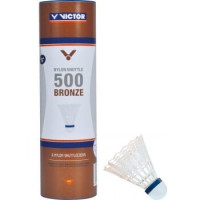 VICTOR 500 BRONZE SHUTTLECOCKS - WHITE