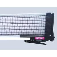 BUTTERFLY CLIP DELUXE TABLE TENNIS NET & POST SET