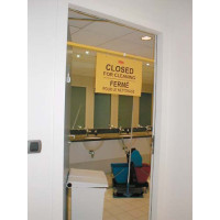 "CLOSED FOR CLEANING" HANGING SIGN