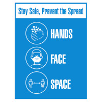 STAY SAFE PREVENT THE SPREAD SIGN - SMALL