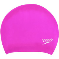 SPEEDO LONG HAIR MOULDED SILICONE SWIM CAPS - PINK
